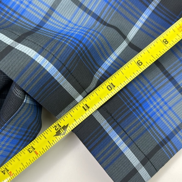 Nike Golf Tour Performance Dri-Fit Men's Blue Plaid Shorts - Picture 10 of 11